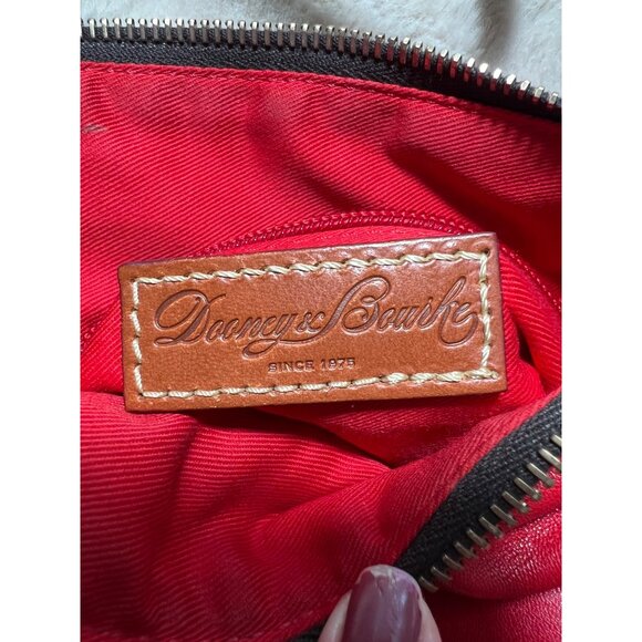 Dooney & Bourke Red Leather Crossbody Bag W/ Tassels Adjustable Strap Boutique - Picture 12 of 15